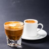 Macchiato · A 3 oz. espresso drink with a small amount of milk and foam.