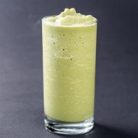 Blended Matcha Green Tea · A refreshing blended beverage with milk and sweet matcha green tea powder.