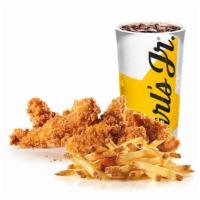 5 Piece Hand-Breaded Chicken Tenders™ Combo · Freshly prepared hand-breaded chicken tenders. Premium, all-white meat chicken, hand dipped ...