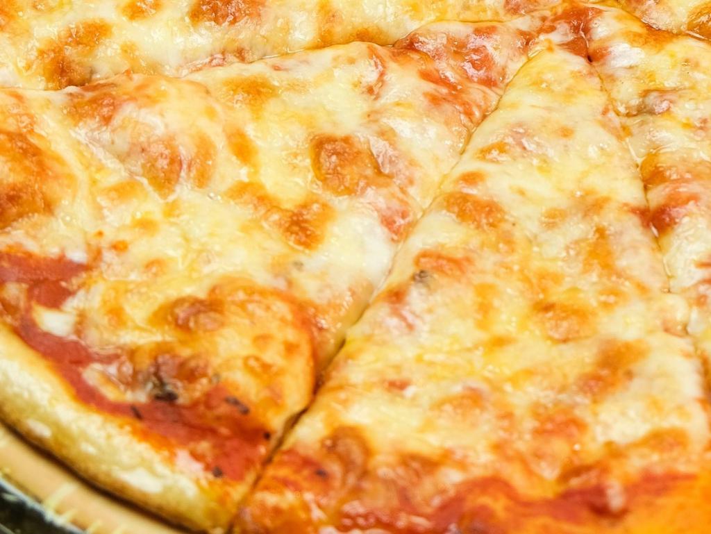 FORMAGGI PIZZA · Mozzarella, Parmesan cheese, tomato sauce
