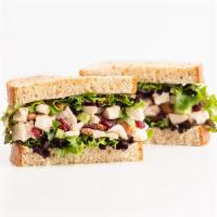 Cranberry 'n Pecan Chicken Salad Sandwich  · Enjoy a taste of summer all year long! Our Chef-inspired, house made Chicken Salad with Chop...