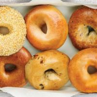 1/2 Dozen Bagels · Your choice of 6 authentic NY style fresh-baked and kettle-boiled bagels. If you would like ...