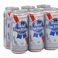 Pabst Blue Ribbon Lager 16oz 6pk · American Adjunct Lager - Milwaukee, TN - 4.6% ABV - Brewed with a combination of 2 & 6-row m...