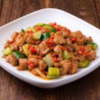 59. Diced Chicken with Chili   泡椒鸡丁 · Spicy.