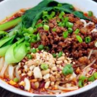113. Dan Dan Noodles 担担面 · Sichuan noodle dish with spicy sauce. 