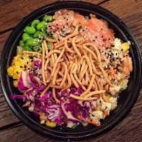 Create Your Own Medium Poke Bowl · 3 scoops of protein.