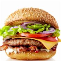 The #1 Burger  · Cheese, onion, pickle, brioche bun.