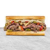 Philly Cheese Steak · Grilled tri-tip, grilled peppers and onion, and Jack cheese melted together.  Comes with THE...