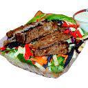 Steak Salad · Lettuce, tomatoes, spinach, carrots, cabbage, tortilla chips and avocado.