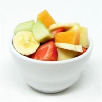 Fruit Cup · Fresh cut, Strawberry, Banana, and Melons!