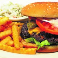 Chuck Wagon Burger Lunch · 8 oz burger with lettuce ,tomatoes onions and pickles!