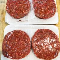 Bacon Hamburger Patties · 4 per pack.