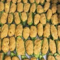 Seafood Stuffed Jalapeno · 9 per pack. Jalapeno stuffed with our homemade seafood stuffing.