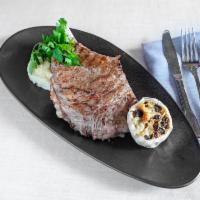 Bone In Ribeye Steak · 22oz. well marbled + most flavorful select one side