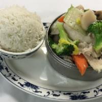 Chicken and Vegetables Diet · Steamed with no seasoning.