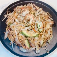 Yakisoba · Chicken, beef, or shrimp. Extra protein is available for an additional charge.