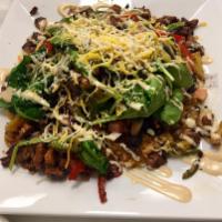 Bowl · Your choice of meat or veggies topped with rice, black beans, spinach, mixed peppers, pico d...