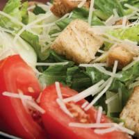 Caesar Salad with Chicken · Chicken, Romaine Lettuce,  Croutons, Parmesan Cheese & Caesar Dressing