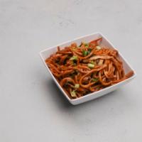 Chicken Lo Mein · Soft egg noodles.