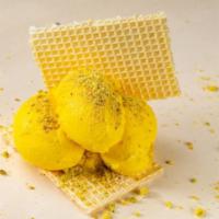Saffron Ice Cream · Saffron, pistachios, and a touch of rosewater make this a delectable treat.