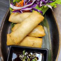 2. Vegetables Egg Rolls · Four pieces.