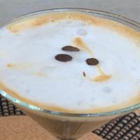 Cappuccino · Foamed milk with a double espresso shot.