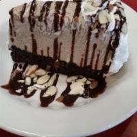 Mudd Pie · Made with cinnamon ice cream on chocolate cookie crust, whipped topping, chocolate sauce, an...