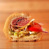 #7. Genoa Salami and Pepper Jack · Tomato, pickled onions and baby greens