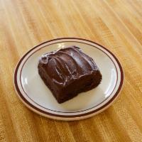 Brownie - Chocolate fudge frosting · large chocolate brownie