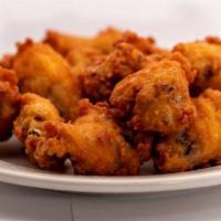 Chicken Wings · Served with blue cheese and hot sauce on the side. 
Or choose different flavors. Hot, Teriya...