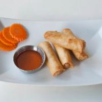 Spring Roll · Mixed vegetable spring served with sweet chili sauce.