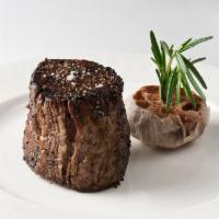 8 oz Center-Cut Filet Mignon · All of our steaks are prepared with our signature Strip House salt and pepper char. Served w...