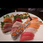 Sushi Sashimi For 2 · 10 pieces sushi, 18 pieces sashimi, 1 spicy salmon, 1 dragon roll.