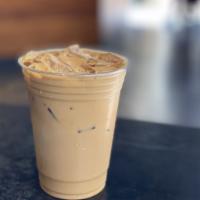 16 oz. Iced Caffe Latte · Double espresso with milk