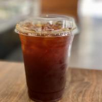 16 oz. Iced Americano · Double espresso in water