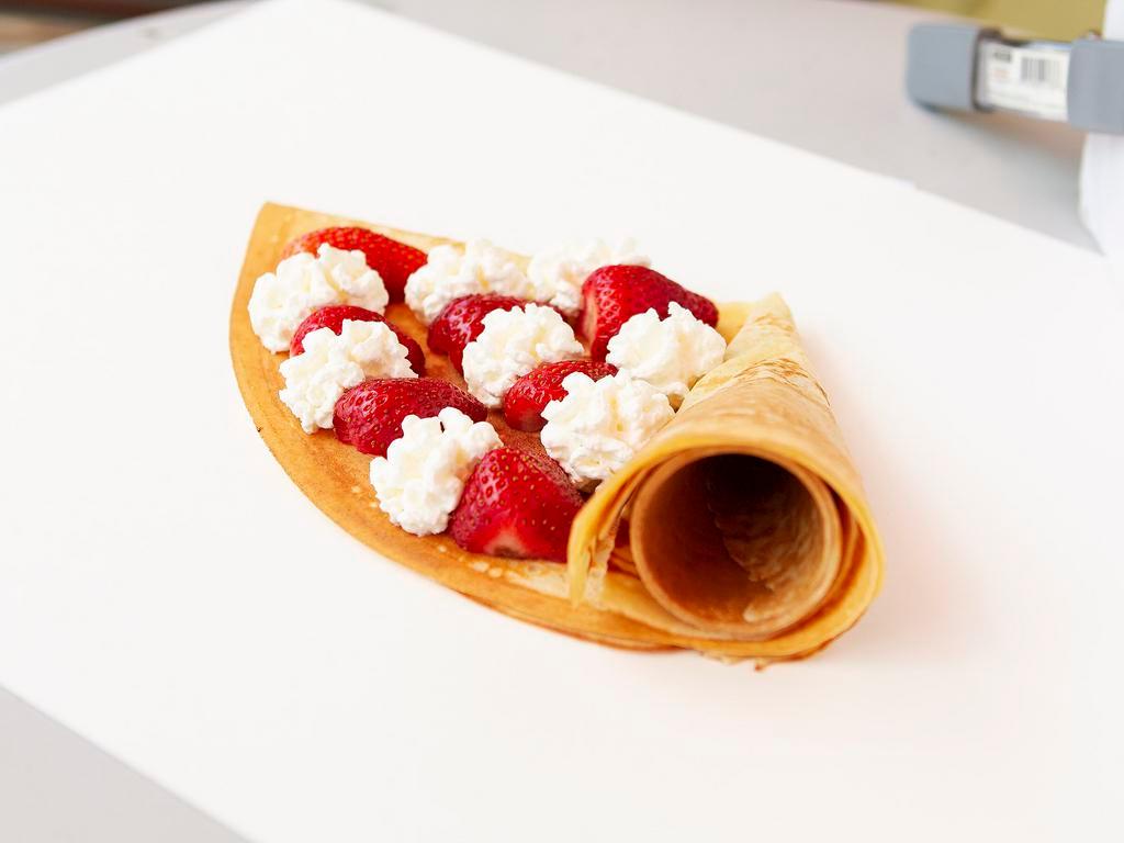 15. Strawberry Crepe · Whipped cream or Nutella.