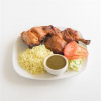 Grilled Tikka · Marinated dark meat with authentic traditional spices.