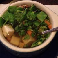 Vegetable & Tofu Soup · Mixed vegetable and tofu in a clear vegetarian broth.