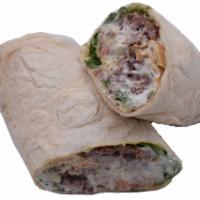 Ground Beef Wrap · Lettuce, tomatoes, parsley, habanero sauce and tzatziki. Wrapped in lavash bread.