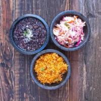 Whole Black Beans w/ Cotija Chz · Served with cotija cheese.