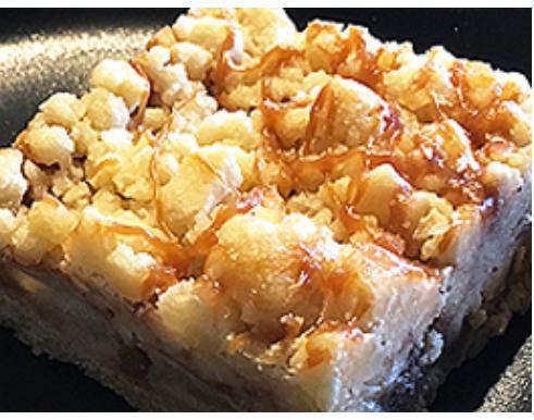 Caramel Apple Bar · The perfect sweet ending, sacks dessert bars are made with love daily from fresh ingredients.