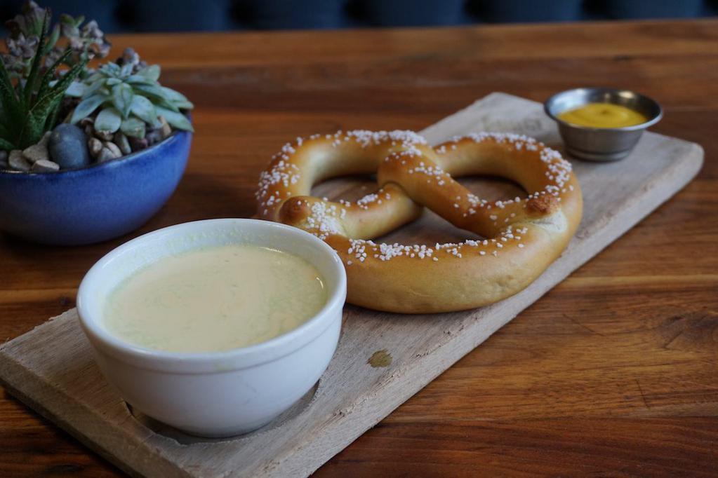 Jumbo Pretzel · served with jambi mustard ＆ serrano cheese sauce