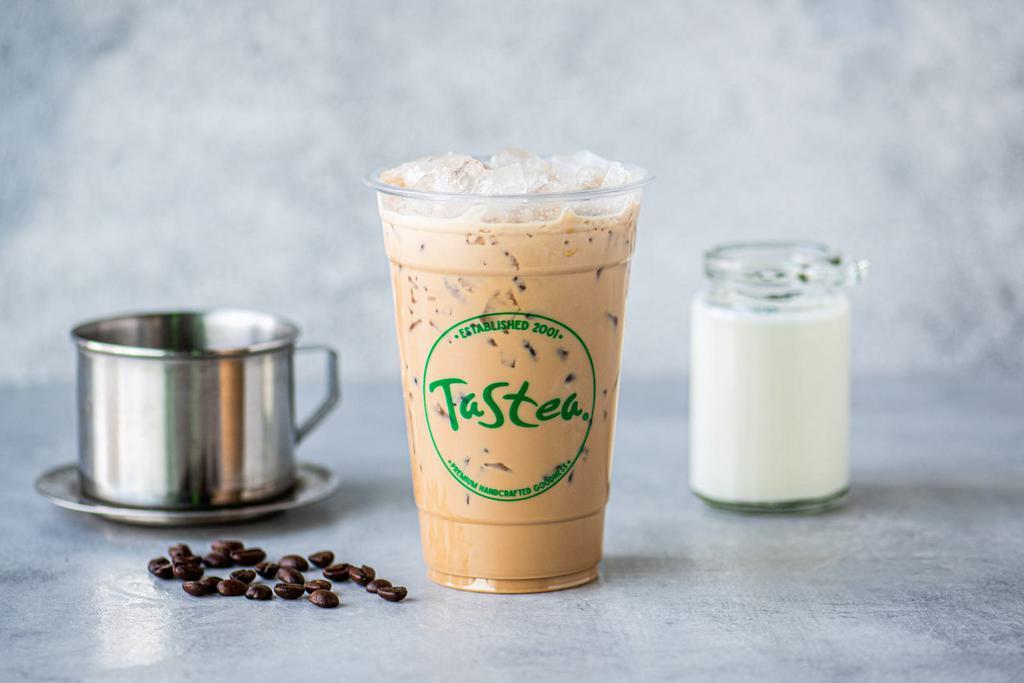 Vietnamese Iced Coffee · Dark roast slow drip coffee with cream and condensed milk.