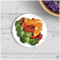 Thai Orange  · Crispy chicken or beef served on a bed of broccoli, bell pepper, and onion with fresh orange...