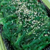 Seaweed salad  · Japanese thin sliced seaweed mixed , sesame seeds in ponzu sauce