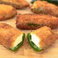 Jalapeno poppers (4 pcs) · Jalapeno pepper with cream cheese .