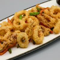 Crispy Calamari · chili-soy dipping sauce