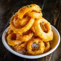Beer battered onion rings · IPA Beer battered colossal onion rings