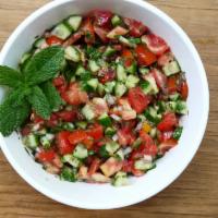 Cucumber and Tomato Salad · Diced cucumber and tomato 