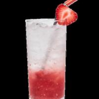 Strawberry Ade · Homemade strawberry base mixed with sparkling water